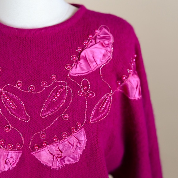 Creatore Vintage Angora Sweater Medium 1980’s - Picture 4 of 10